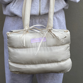 Puffer Tote - Cream