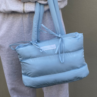 Puffer Tote - Blue