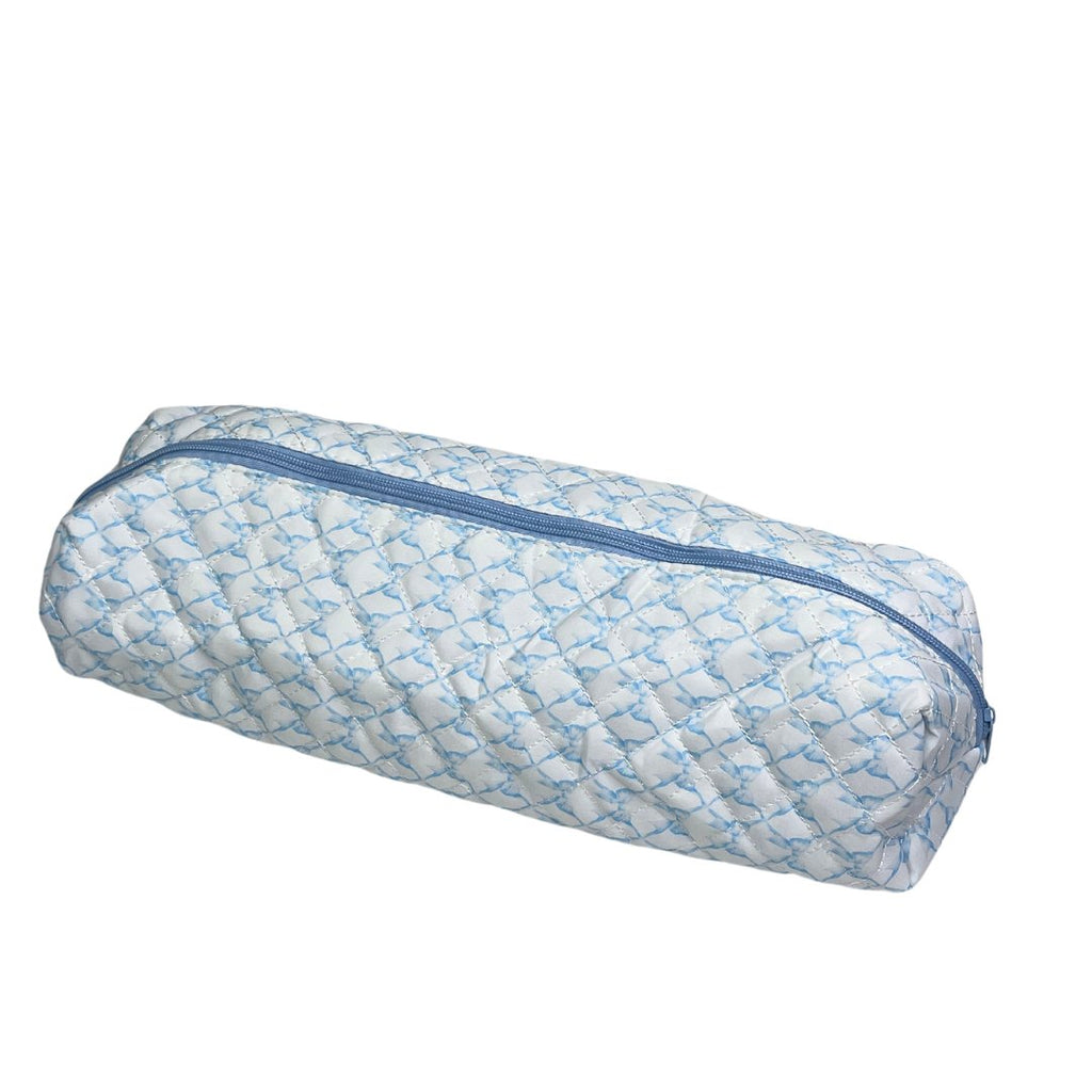 Bella Stripe Blue Quilted Hot Tool Bag