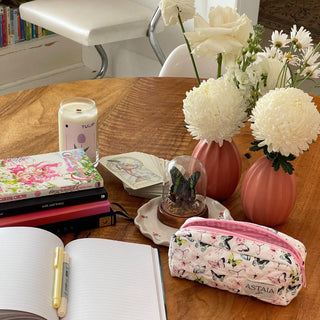 Quilted makeup bag makeup bag astala luna carry all makeup pouch pencil bag brushes bag makeup case vintage floral vanity case cosmetic bag Laptop case laptop bag quilted laptop cover laptop