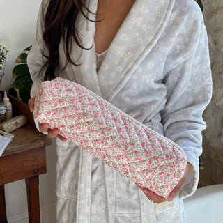 Quilted makeup bag makeup bag astala luna carry all makeup pouch pencil bag brushes bag makeup case vintage floral vanity case cosmetic bag Laptop case laptop bag quilted laptop cover laptop