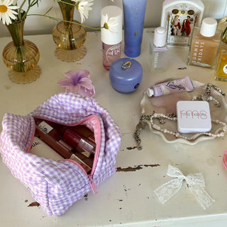 Quilted makeup bag makeup bag astala luna carry all makeup pouch pencil bag brushes bag makeup case vintage floral vanity case cosmetic bag Laptop case laptop bag quilted laptop cover laptop