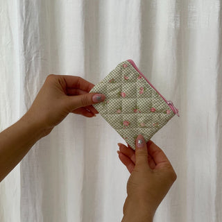 Quilted makeup bag makeup bag astala luna carry all makeup pouch pencil bag brushes bag makeup case vintage floral vanity case cosmetic bag Laptop case laptop bag quilted laptop cover laptop