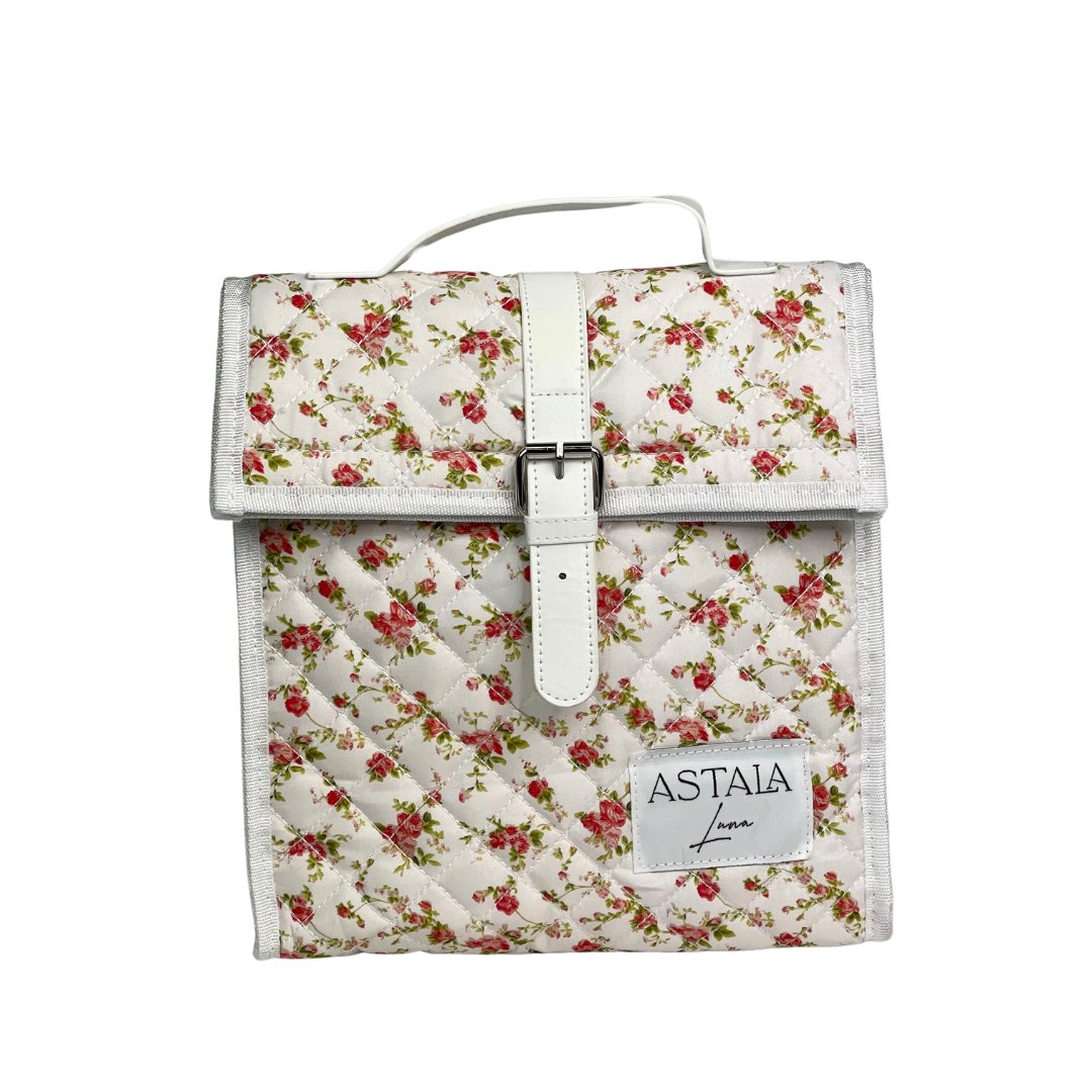 Quilted makeup bag makeup bag astala luna carry all makeup pouch pencil bag brushes bag makeup case vintage floral vanity case cosmetic bag Laptop case laptop bag quilted laptop cover laptop