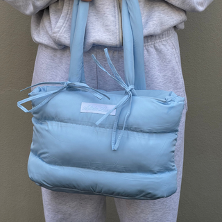 Puffer Tote - Blue