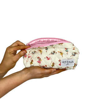 Quilted makeup bag makeup bag astala luna carry all makeup pouch pencil bag brushes bag makeup case vintage floral vanity case cosmetic bag Laptop case laptop bag quilted laptop cover laptop