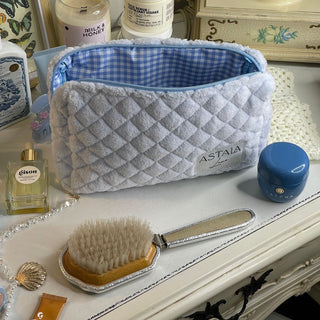 Quilted makeup bag makeup bag astala luna carry all makeup pouch pencil bag brushes bag makeup case vintage floral vanity case cosmetic bag Laptop case laptop bag quilted laptop cover laptop