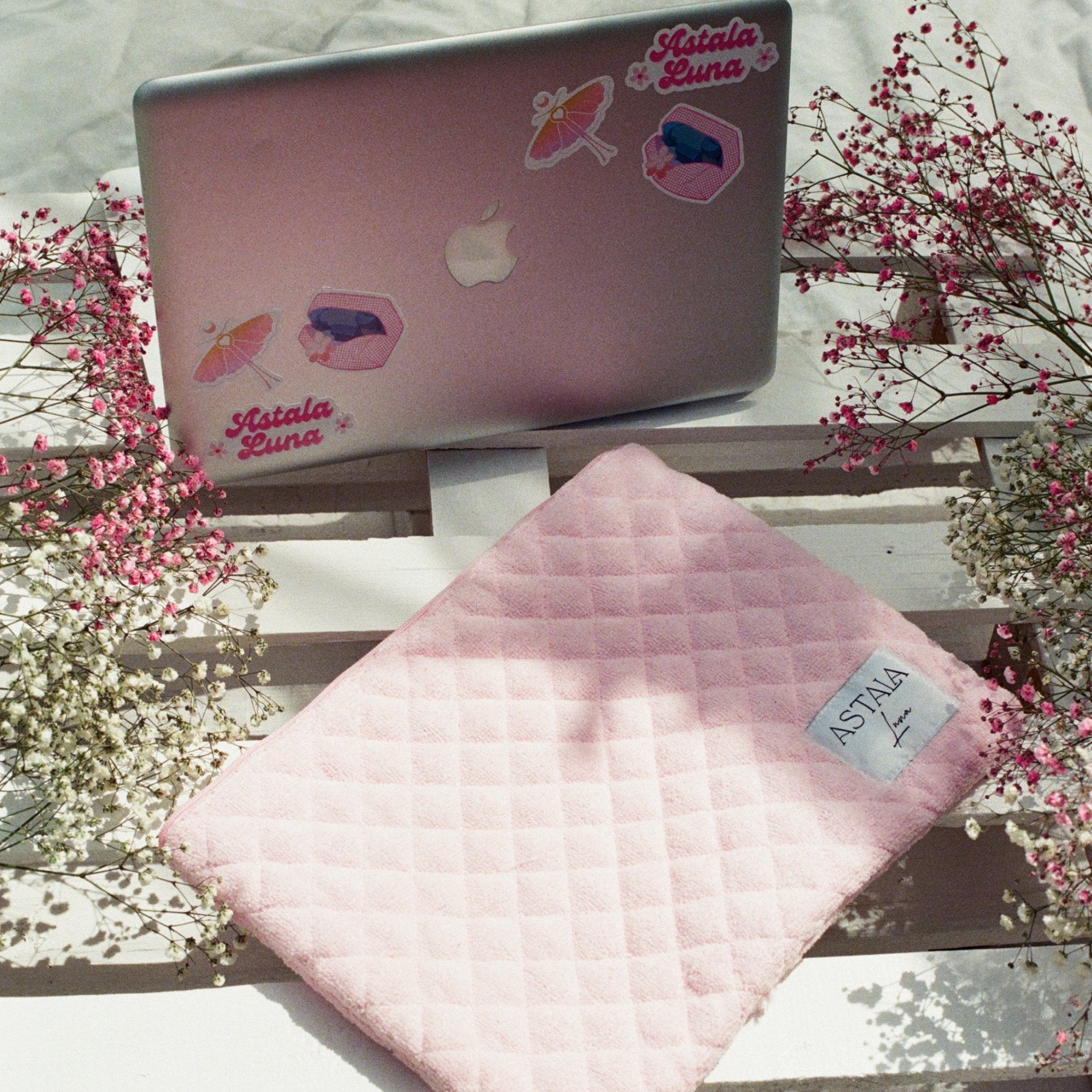 Laptop Bag 14 inch - DSGN BRAND® FOAM143 - Pink - Notebook Laptop Slee