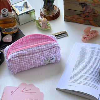 Quilted makeup bag makeup bag astala luna carry all makeup pouch pencil bag brushes bag makeup case vintage floral vanity case cosmetic bag Laptop case laptop bag quilted laptop cover laptop