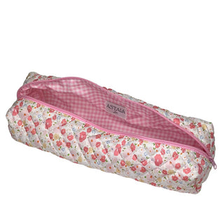 Quilted makeup bag makeup bag astala luna carry all makeup pouch pencil bag brushes bag makeup case vintage floral vanity case cosmetic bag Laptop case laptop bag quilted laptop cover laptop