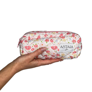 Quilted makeup bag makeup bag astala luna carry all makeup pouch pencil bag brushes bag makeup case vintage floral vanity case cosmetic bag Laptop case laptop bag quilted laptop cover laptop